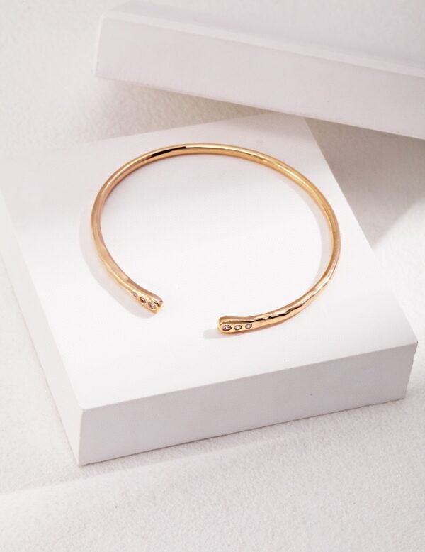 Sterling Silver Simple Bangle Bracelet - Image 3