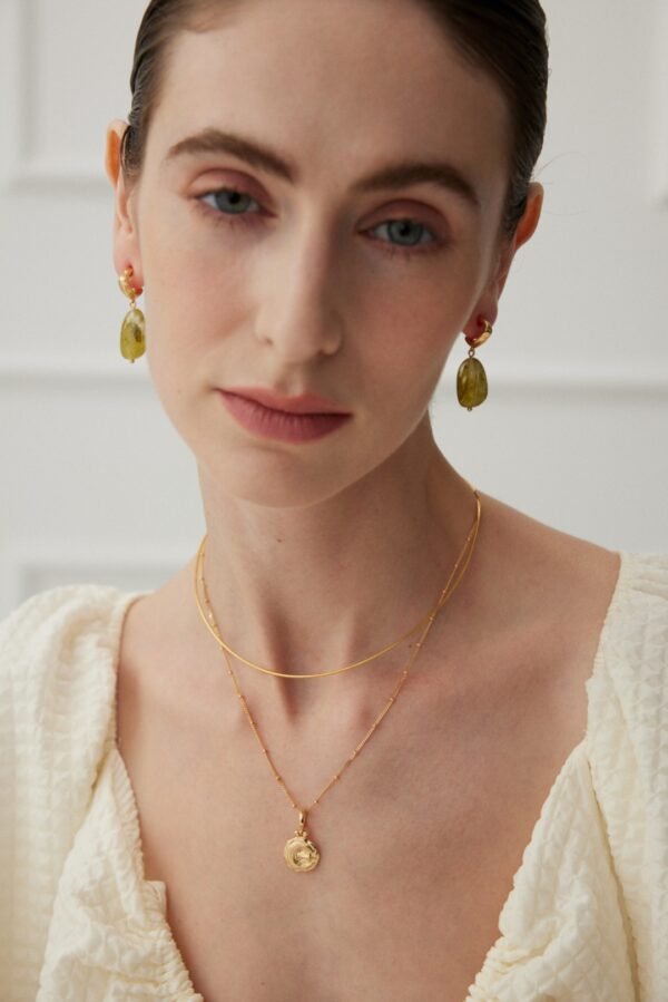 Green Resin Earrings - Image 2