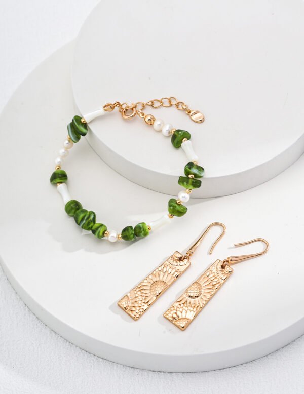 Sterling Silver Resin Shell Bracelet - Image 4