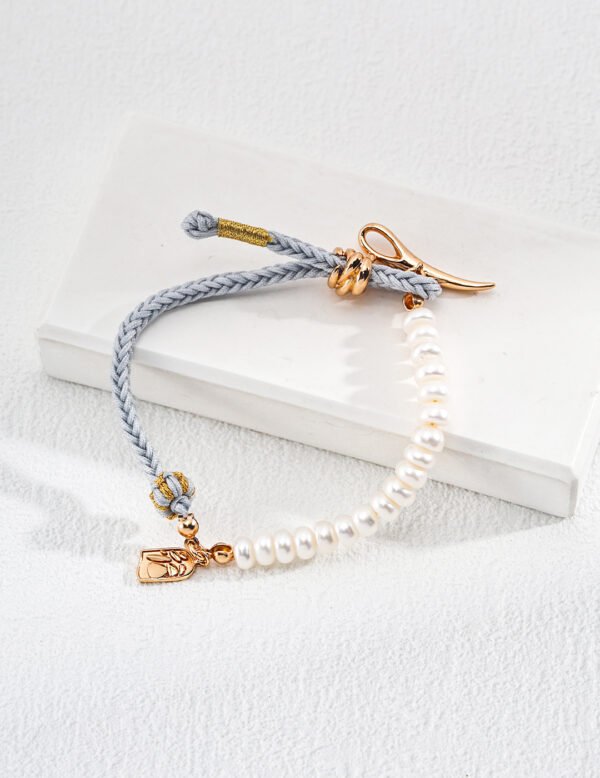 Natural Pearl Braided Sennit Bracelet