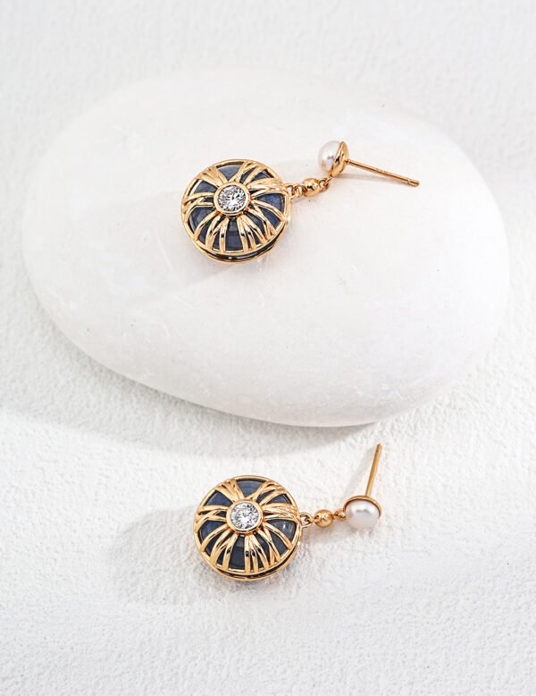 Sterling Silver Pearl Earrings - Image 2