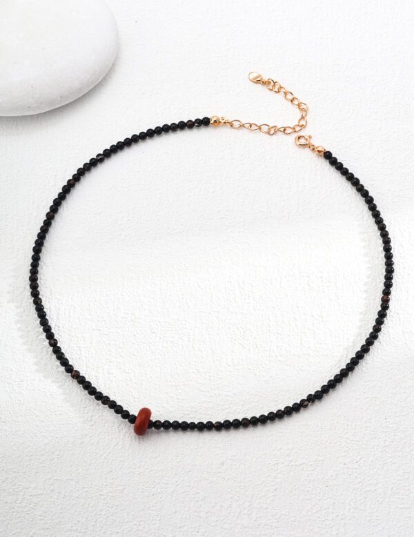 Natural Black Agate Necklace