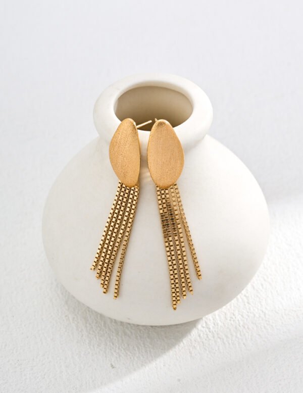 Sterling Silver Simple Earrings - Image 2