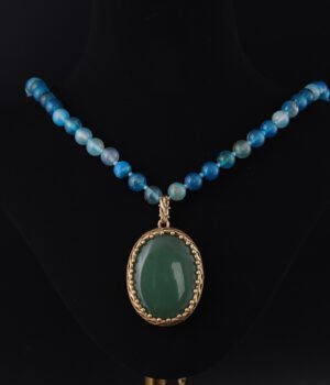 18K Gold Plated Oval Exquisite Necklace