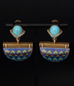 18K Gold Plated Vintage Irregular Elegant Earrings