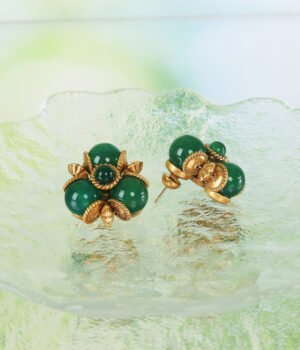 18K Gold Plated Vintage Irregular Shape Earrings