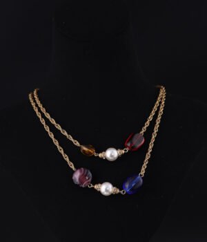 18k Gold Plated Round Exquisite Ball chain Necklace