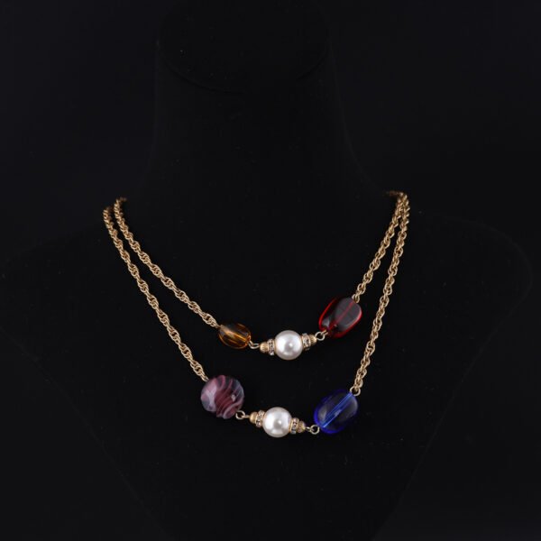 18k Gold Plated Round Exquisite Ball chain Necklace