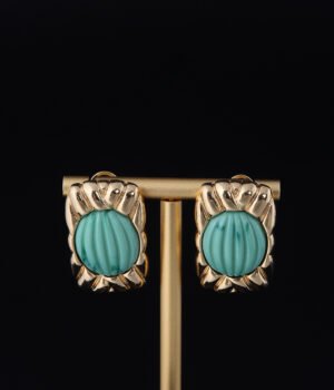 18K Gold Plated Vintage Irregular Shape Earrings