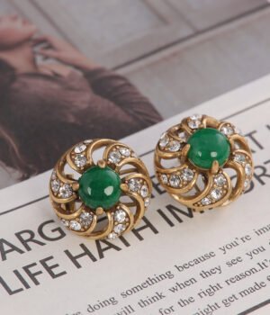18K Gold Plated Vintage Irregular Unique Earrings
