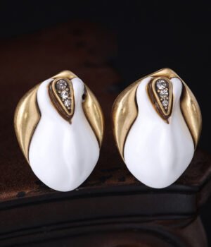 18K Gold Plated Vintage Irregular Shape Earrings