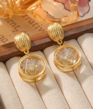 18K Gold Plated Vintage Earrings Gold Lion Earrings