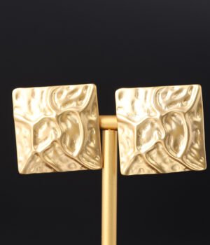 18K Gold Plated Square Exquisite Earrings