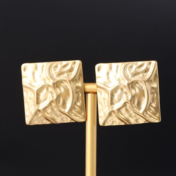 18K Gold Plated Square Exquisite Earrings