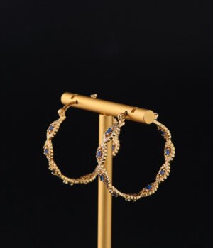 18k Gold Plated Vintage ring Electroplating Earrings