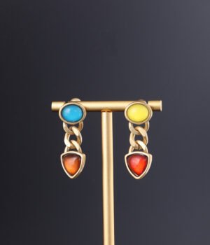 18K Gold Plated Water Drops Exquisite Elegant Earrings