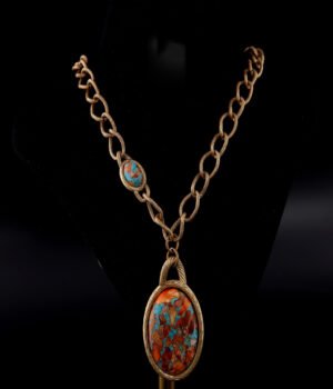 18K Gold Plated Oval Exquisite Exquisite Necklace
