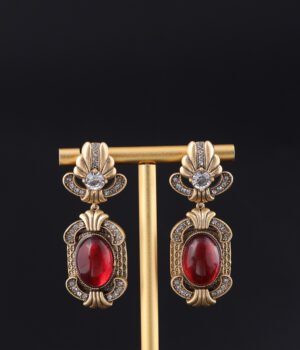 18K Gold Plated Vintage Irregular Shape Earrings