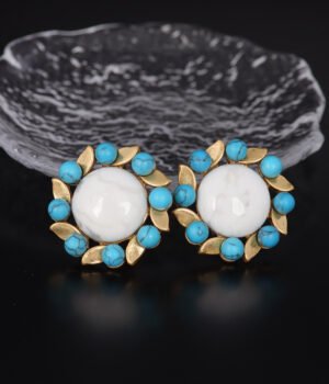 18K Gold Plated Vintage Irregular Shape Earrings