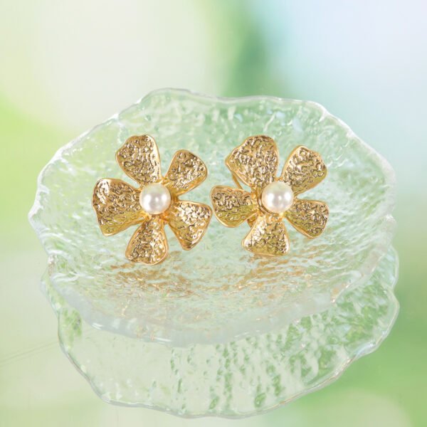 18K Gold Plated Irregular Shape Earrings