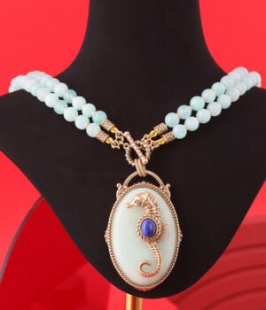 18K Gold Plated Vintage Seahorse Exquisite Necklace