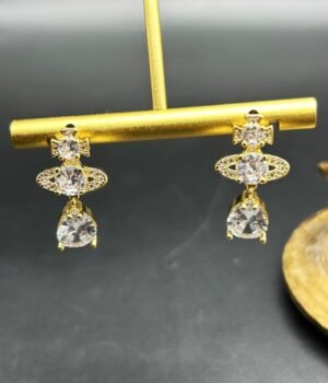 Brass 18K Gold-Plated Small Universe Earrings