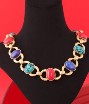 18k Gold Plated Vintage Exquisite Hemp Flower Necklace