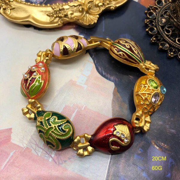 18K Gold Plated Colored Enamel Glaze Plated Bracelet
