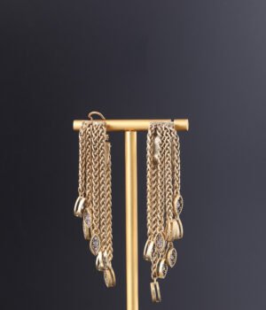 18k Gold Plated Tassels Exquisite Unique Earrings