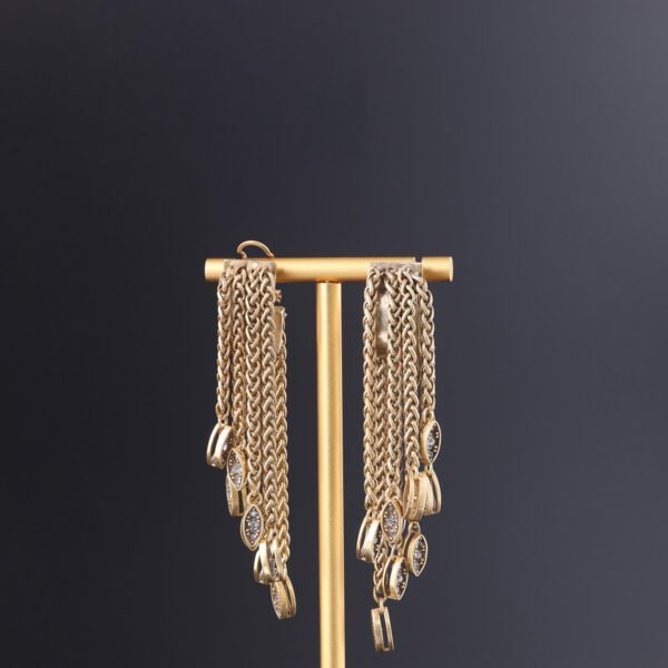 18k Gold Plated Tassels Exquisite Unique Earrings