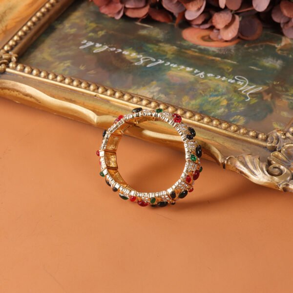 18K Gold Plated Exquisite Court Style Unique Bangle
