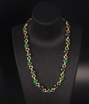 18k Gold Plated Vintage gourd Electroplating Necklace