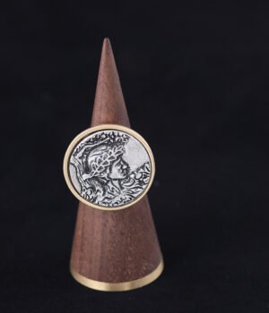 18K Gold Plated Vintage Unique Unique Ring