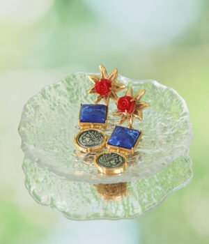 18K Gold Plated Vintage Irregular Shape Earrings