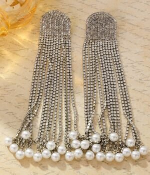 18K Gold Plated Vintage Long Pearl Tassel Earrings