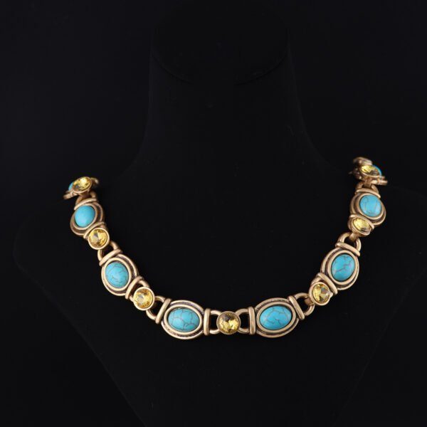 18k Gold Plated Oval Exquisite Unique Unique Necklace