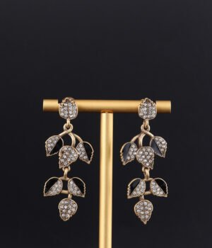 18k Gold Plated Vintage Leaves Exquisite Earrings