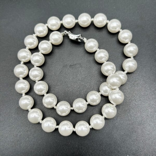 18K Gold Plated Pearl Necklace With Short Imitation Pearl Clavicle