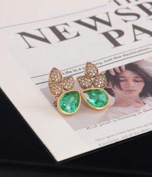 18K Gold Plated Vintage Irregular Shape Earrings
