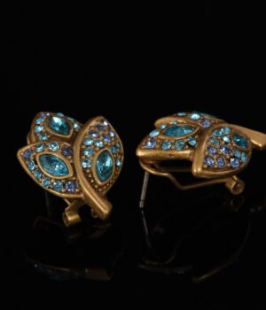 18K Gold Plated Vintage Irregular Bead Chain Earrings