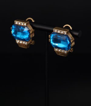 18k Gold Plated Vintage Irregular Unique Earrings