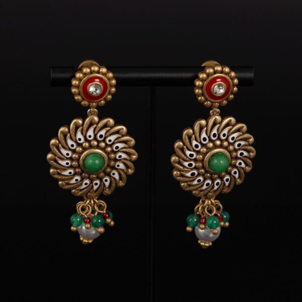 18K Gold Plated Irregular Shape Plating Earrings