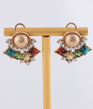 18K Gold Plated Vintage Irregular Unique Earrings