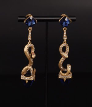 18K Gold Plated Vintage Irregular Oval Earrings