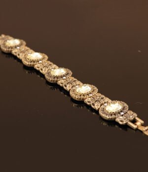 18k Gold Plated Round Retro Exquisite Bracelet