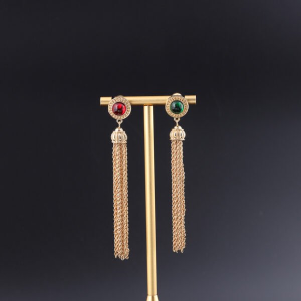 18k Gold Plated Tassels unique Exquisite Earrings