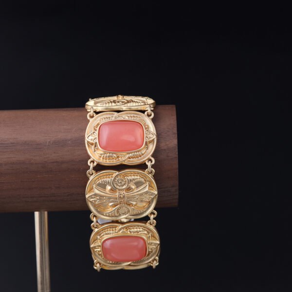 18K Gold Plated Quadrangular Vintage Unique Bracelet