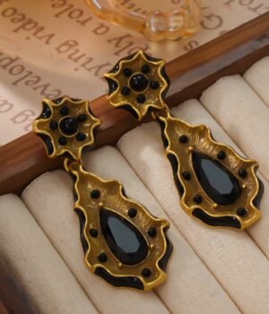 18K Gold Plated Vintage Elegant Earrings Irregular Earrings
