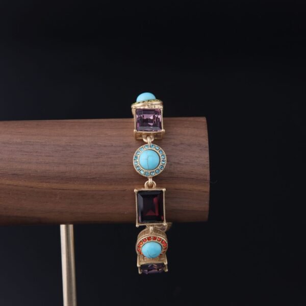 18K Gold Plated Quadrangular Vintage Exquisite Bangle