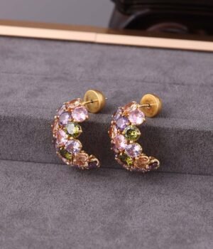18K Gold Plated Vintage Irregular Shape Earrings